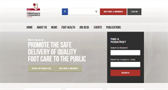 Desktop Screenshot of podiatryireland.com